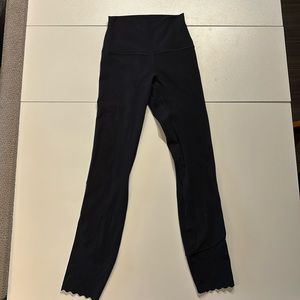 Size 2 cropped, high waisted black Lululemon leggings
